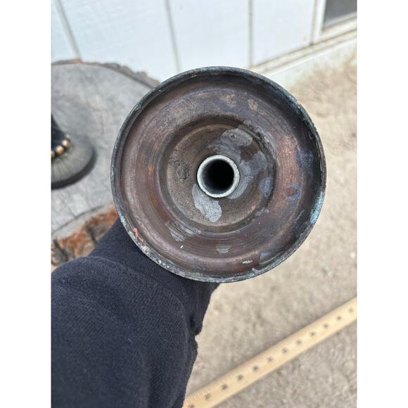 Vintage Palm Tree Candle Sticks, Vintage Beach, Set of 3 - Picture 8 of 8